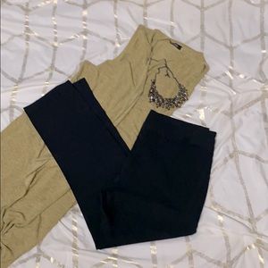 Black Cropped Dress Pants